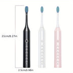 Cuidado bucal | Cepillo de dientes eléctrico inteligente para adultos con 6 modos de limpieza (limpieza profunda, blanqueamiento, cuidado de