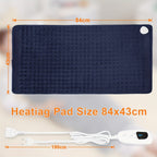 Almohadilla Térmica Extragrande - 6 Niveles de Calefacción, Hasta 140 °F, Apagado Automático a las 2 Horas, 84 cm x 43 cm x 60 cm x 30 cm, Portátil - Franela Suave, Lavable a Máquina, Almohadillas Térmicas para Cuello, Hombros, Rodillas, Piernas, Regalo p