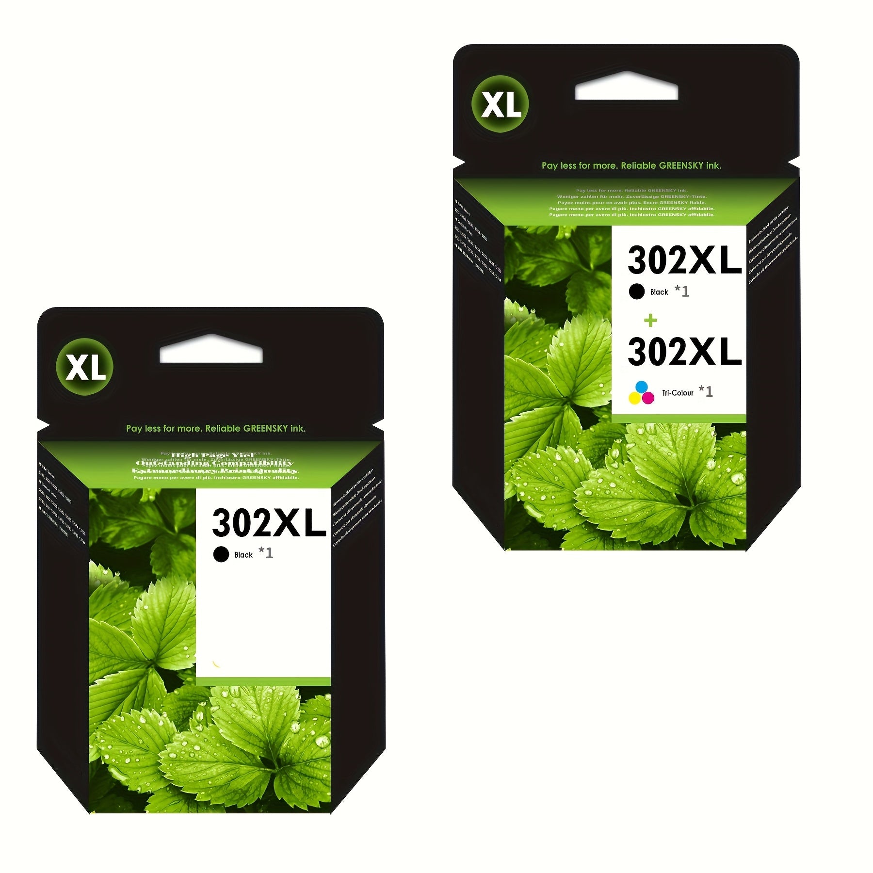 Cartucho de tinta | Cartuchos de tinta de repuesto para HP 302 Multipack para HP 302 XL DeskJet 3630 3636 3638 3639 1110 2130 3633 Envy 4525 4520