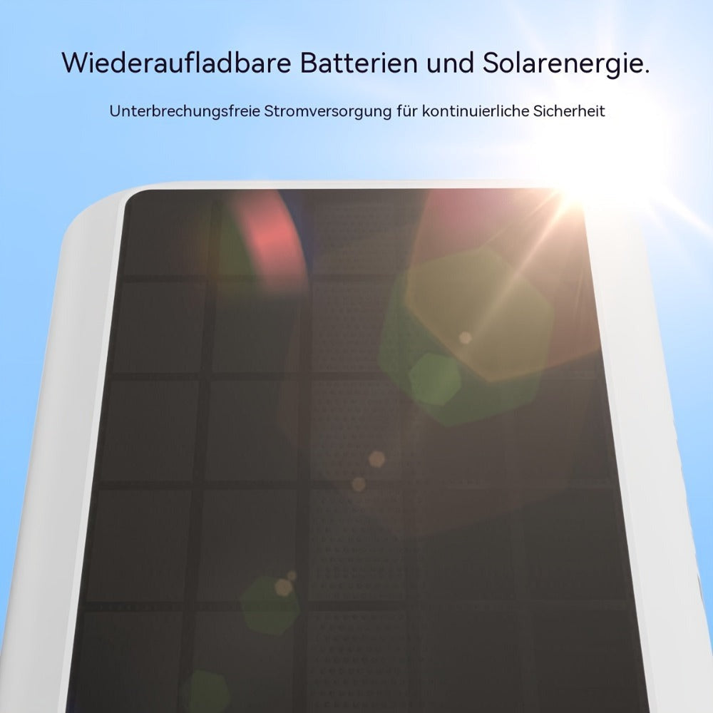 Cámaras de Seguridad Solar WiFi para Exteriores, Visualización de Alta Calidad, Sistema de Energía Solar Integrado para una Fuente de Energía Confiable, Capacidad de Detección Humana PIR para Garantía de Seguridad, Diálogo de Audio Bidireccional