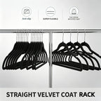 100 Perchas de Terciopelo, Perchas de Fieltro Delgadas y de Alta Calidad, Ganchos Giratorios de 360°, una Solución de Almacenamiento Elegante y Duradera para la Organización del Armario, Abrigos, Suéteres, Trajes, Perchas para Accesorios y Adiciones de Mo