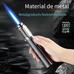 Encendedor metálico resistente al viento inflable | Para velas, camping y barbacoa