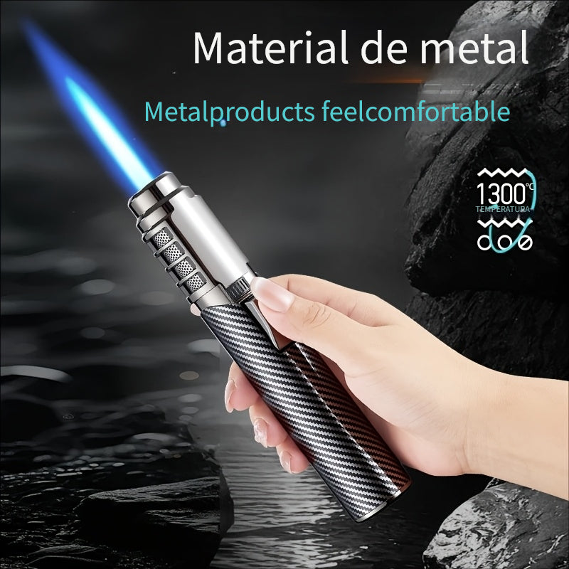 Encendedor metálico resistente al viento inflable | Para velas, camping y barbacoa