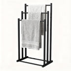 Perchero para Toallas, Perchero Independiente que se Puede Colocar en el Suelo, Diseño Dividido, Ventilación Rápida Secado Sin Olores Fácil de Montar Soporte Adecuado para Almacenamiento del Baño/Toallas y Mantas