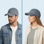 Gorra de béisbol unisex ajustable azul claro con visera perfilada que protege los ojos y la cara del sol, gorra de béisbol para hombre, gorra de béisbol para mujer, gorra de béisbol para hombre, accesorio cómodo para la cabeza para uso diario y actividade