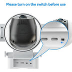 Cámara de seguridad solar solar exterior de 8MP con triple lente y triple vista 4G, videovigilancia, rotación panorámica-inclinable PTZ 360°, seguimiento de movimiento, detección humana PIR, audio bidireccional, visión nocturna a todo color, notificacione