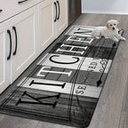 1 alfombra de cocina antideslizante premium - Alfombra de piso de poliéster duradera para cocina - Alfombra de pasillo, baño y cocina lavable y fácil de limpiar, accesorios de cocina - Decoración del hogar