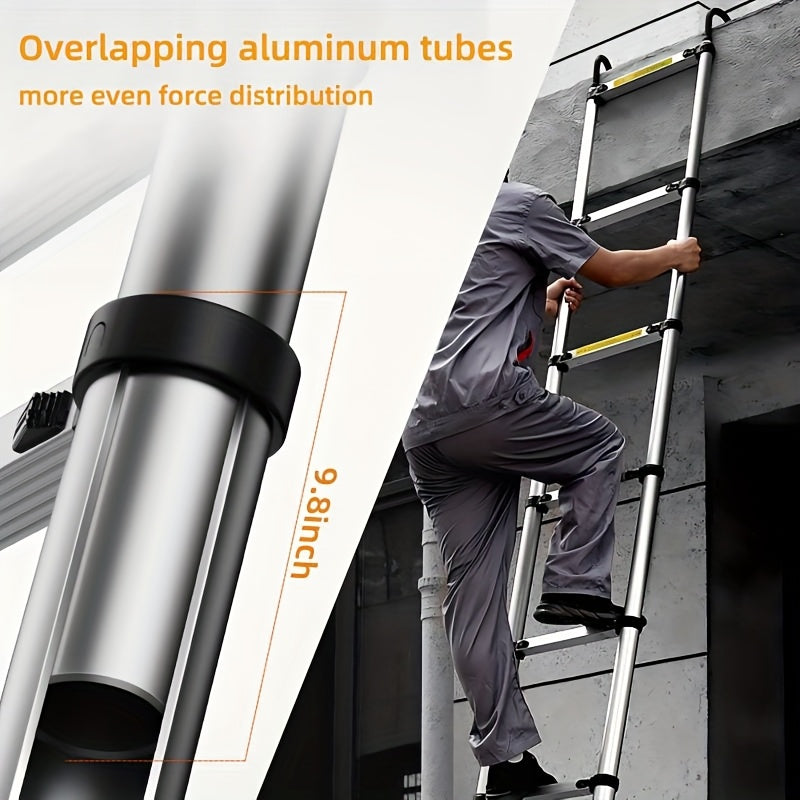 Escalera plegable para limpieza, almacenaje y bricolaje | 150kg y Acero Inoxidable y Plegable