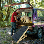 Rampa plegable para perros Portátil, rampa para mascotas Cuatro niveles de altura ajustables Escaleras para gatos y perros grandes Pasos antideslizantes para camas, sofás o coches Escalera para mascotas Carga máxima 100kg 100x40x60cm