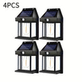 Lámparas solares de pared con sensor de movimiento 8pcs | Calles, patios y áreas exteriores