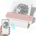 Peripage A40, Mini Impresora, Impresora Térmica Portátil, Soporta 20.98cm X 29.69cm Carta US, Impresora Móvil Inalámbrica Sin Tinta para Viajes, Compatible con Android e iOS, Imprime Docs, Papel de Tatuaje
