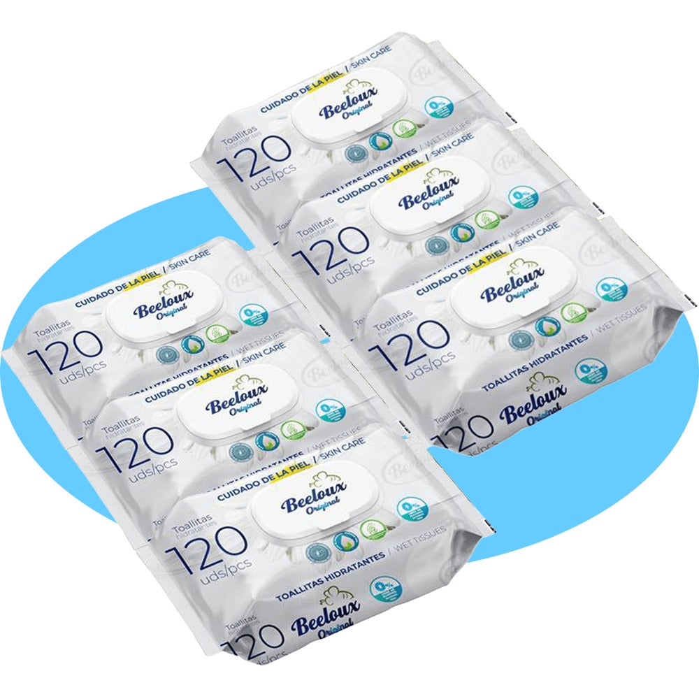 Toallitas Húmedas, Cuidado e Hidratación Profunda, Fibras Ultrasuaves ideales para Piel Sensible, Perfume Fresco, Packs de 3/6/9/12 Unidades, 360/720/1080/1440 Toallitas - Bestline