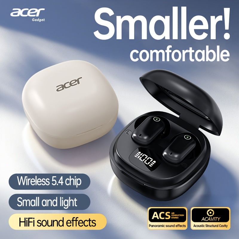 Auriculares Bluetooth | Los auriculares inalámbricos Acer OHR501 presentan un diseño semi-intrauditivo con cancelación de ruido, lo que