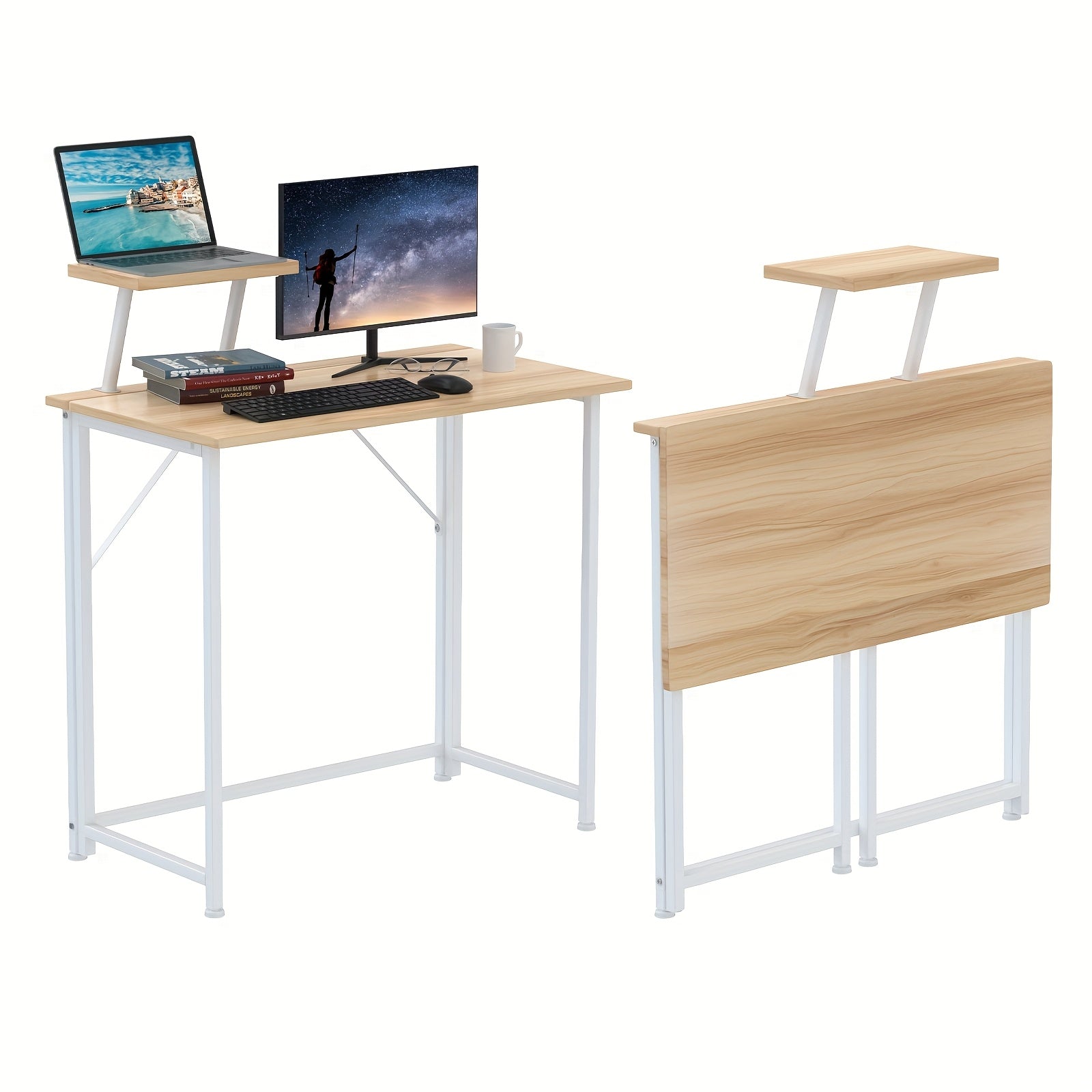 Mesa plegable y ajustable para portátil para oficina en casa y estudio