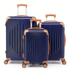 Juego de 3 Maletas de Carcasa Dura con Ruedas Giratorias - Maletas de Mano Ligeras para Hombres y Mujeres, Juego de Equipaje de Viaje Duradero (Incluye Tamaño de Cabina)