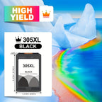 Cartuchos de tinta 305XL de repuesto compatibles con los cartuchos de tinta HP 305XL, color negro, compatibles con las impresoras HP Deskjet 2700 2700E 2752 2752E 2742 2755 4100 4100E 4152 4155E 6000 6055 6400 6458 6458E 6455E