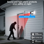 ANRAN Cámara de Luz Solar de Pared, una Cámara de Seguridad Solar para Exteriores que se Convierte en una Luz de Pared, Cuenta con Conectividad Inalámbrica 2.4G para la Seguridad del Hogar, Detección de Movimiento con IA, Iluminación Activada por Movimien