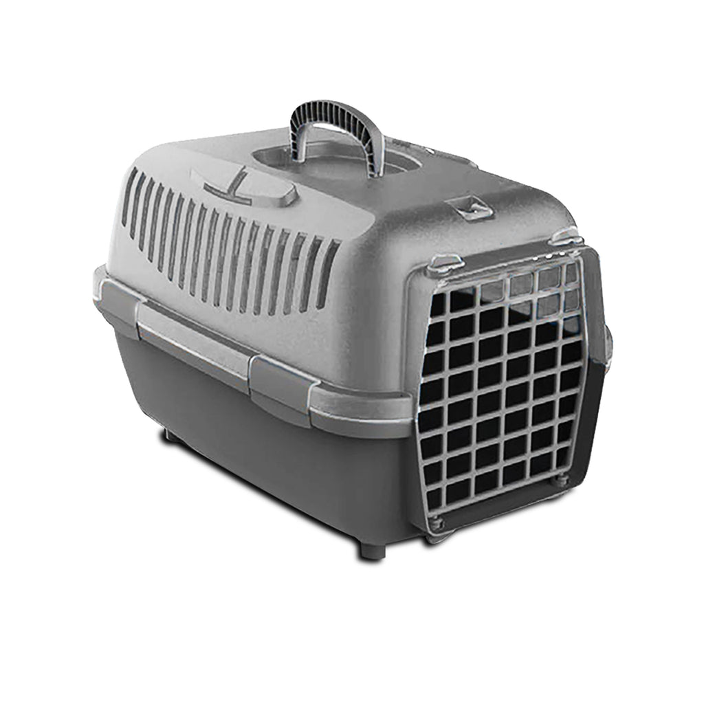 GREATOOL Transportin Gato Perro Pequeño, 48 x 32 x 32cm, Transportin para Gatos Perro Portátil y Transpirable, Mascotas Perros Gatos Accesorios, Transportín de Plástico