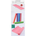 1 paquete - 6mm / 8 mm/10mm (morado / negro / Rosa / azul / gris) almohadilla de yoga antideslizante antisísmica engrosada, estera de yoga sólida duradera 183 * 61cm, almohadilla de fitness de amortiguación grande, almohadilla de fitness universal para ho