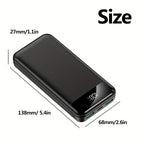 Baterías externas | Batería portátil de gran capacidad 50000mAh con carga rápida PD22.5W, doble puerto USB de salida/pantalla LED de energía