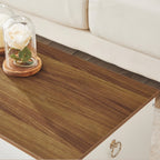 Cofres de Almacenamiento, Bancos con Compartimentos, Cajas de Juguetes con Tapas, Unidades de Almacenamiento de 100 cm, Cofres con Bisagras de Seguridad, Entrada, Dormitorio, Sala de Estar, en Acabados Blanco y Nogal, Troncos