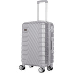 1 Unidad Maleta De Cabina 52x35x20cm, Unisex, Ideal Para Viajes De Pascua, Viajes Y Negocios; Capacidad 10kg, Material ABS, Cerradura De Combinación, Ruedas Desmontables Y Resistentes