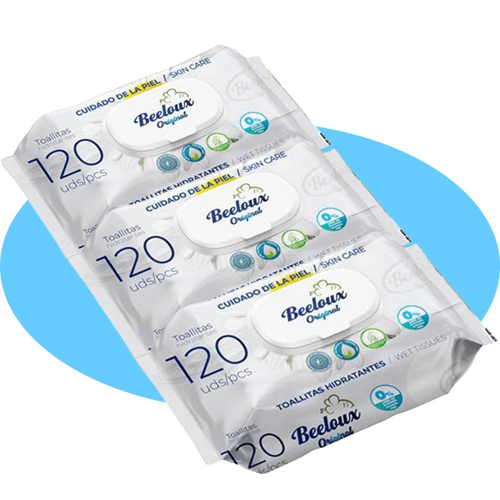 Toallitas Húmedas, Cuidado e Hidratación Profunda, Fibras Ultrasuaves ideales para Piel Sensible, Perfume Fresco, Packs de 3/6/9/12 Unidades, 360/720/1080/1440 Toallitas - Bestline