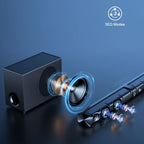 Barra de sonido con subwoofer, barra de sonido para Smart TV, con graves profundos, aumento de volumen y 3 modos de ecualizador, conexión inalámbrica/ARC/óptica/AUX, barra de sonido desmontable con control remoto por infrarrojos