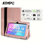 Tablet | Tablet Android 14 de 7 pulgadas, con 4GB (2GB+2GB) de RAM, 32GB de ROM, batería de 3500Mah, procesador de cuad core de alta frecuencia