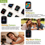 Auriculares Inalámbricos HTC NE48 con Estuche Deslizante OWS, Auriculares con Traducción Inteligente AI, Batería de Larga Duración de 30 Horas, Pantalla Táctil a Color, Baja Latencia, Micrófono con Cancelación de Ruido. Ideales para Música, Trabajo, Regal