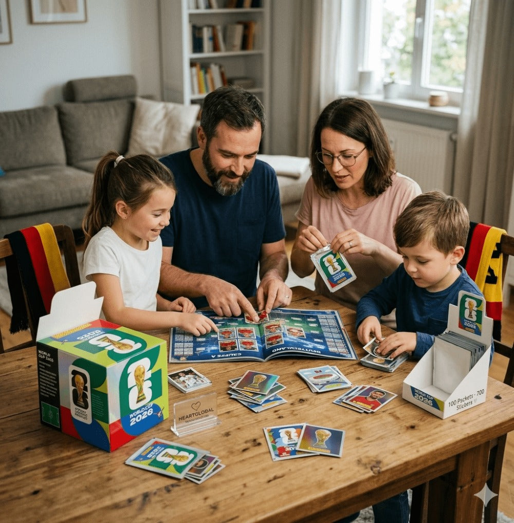 Paquetes de 15x de pegatinas aleatorias Panini Copa Mundial de la FIFA 2026 – 15 bolsas selladas, 105 pegatinas surtidas al azar