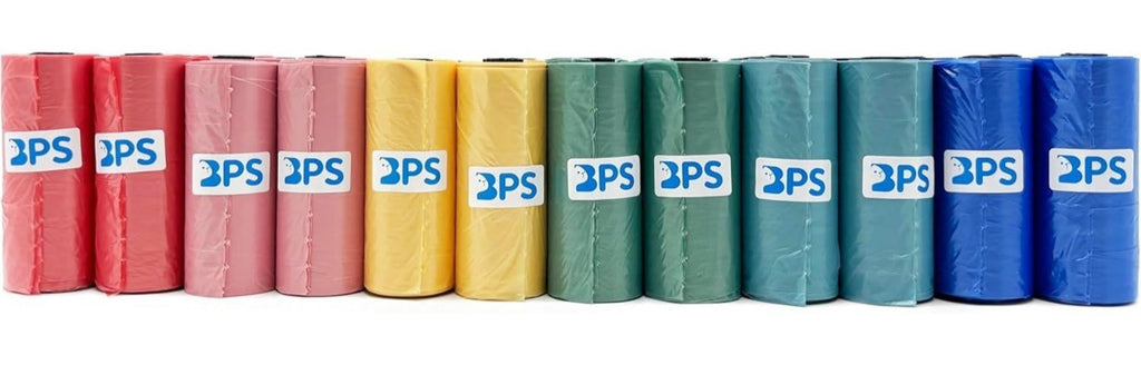 540/1080 Bolsas de Caca Perro Bolsas para Excrementos de Perros para Mascotas Animales Domésticos Pack de 36/72 Rollos Multicolor 32*22cm BPS-5395