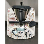 APCym Vinilo para Thermomix TM31 MOD. COFFE HOT Pegatinas decorativas compatibles con robot de cocina Thermomix TM31, diseño de accesorios de cocina, resistente al agua, autoadhesiva