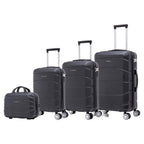Conjunto de Maletas de Viaje Elegantes: Carcasa Ligera de Abs, Cerradura Numérica, 4 Ruedas Giratorias 360, Asa Telescpica de Aluminio Alloy Juego de Maletas Set Trolley Maleta Cabina ( 8002 NEW)