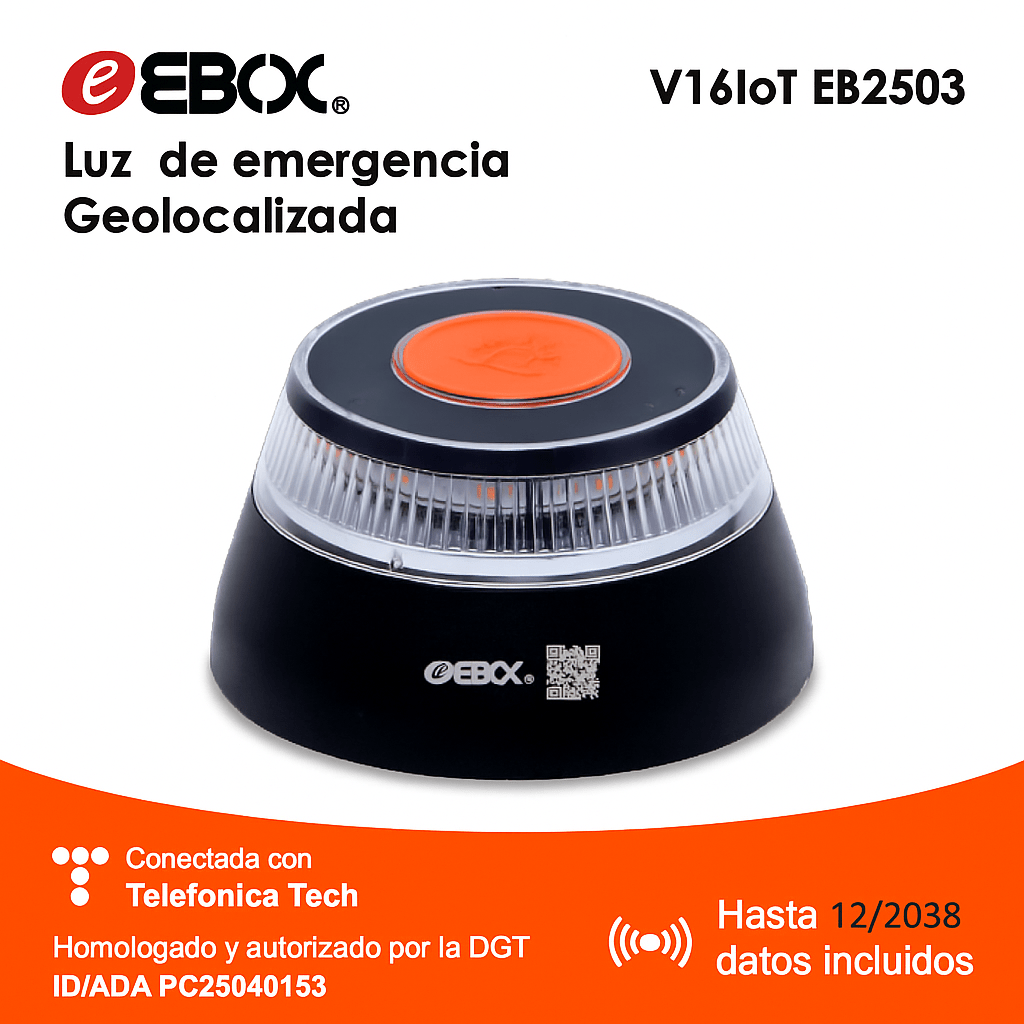 Baliza V16 Luz de Emergencia Geolocalizada Seal V16 Homologada DGT, Certificada por la DGT con número de certificación