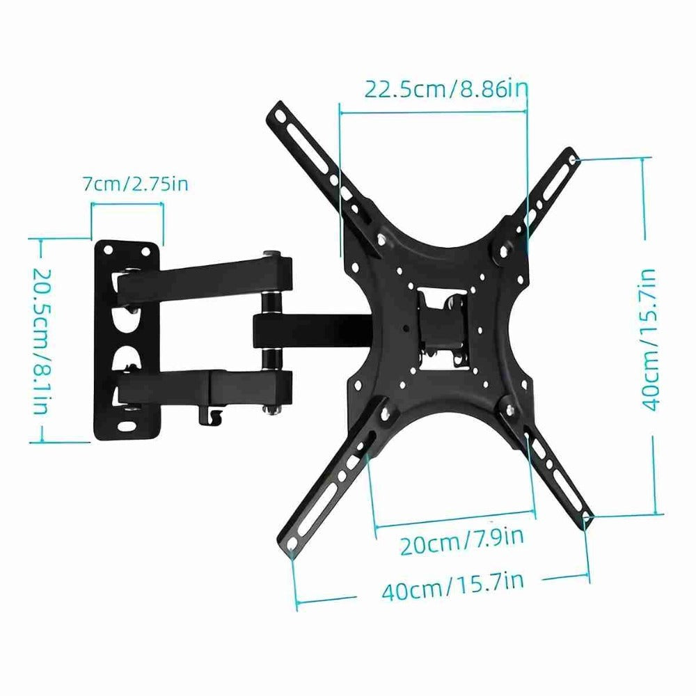 Soporte de televisin giratorio Almalux para medidas de 14 hasta 55 Plasma LCD LED Flat Panel TV con VESA desde 75x75 a 400x400 mm con tornillera