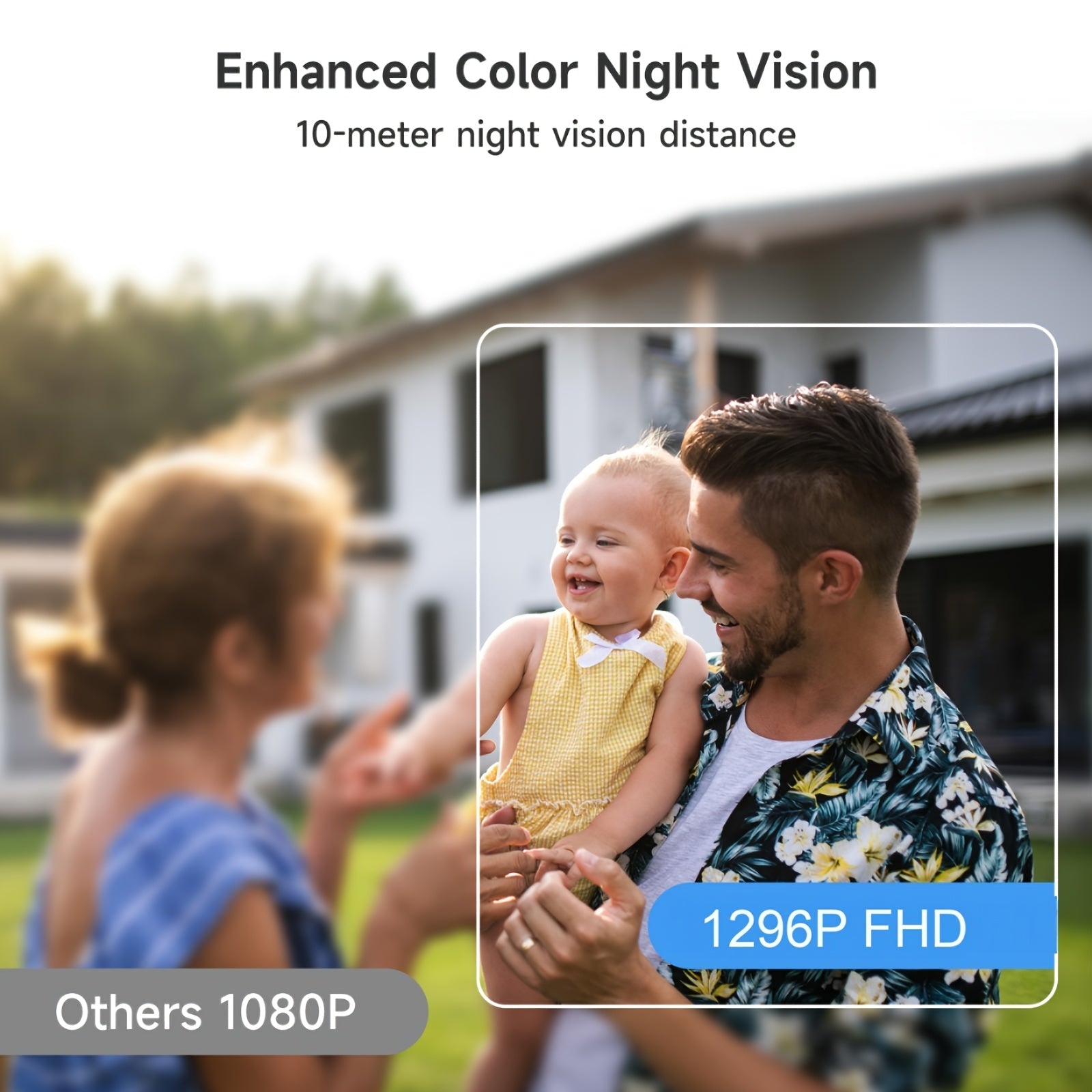 Cámara de seguridad | Laxihub Cámara de Seguridad Inalámbrica con Panel Solar, Cámara Exterior FHD con Visión Nocturna a Color, 3MP 1296P de Alta