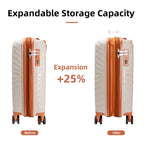 Maleta de 20" 100% PP para todos los viajes | Resistente a pisotones y no deformable | Espacio expandible | Aprobada por aerolíneas como equipaje de mano | Versátil para viajes y un regalo perfecto y considerado para todas las ocasiones