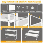 Estantería de cocina extensible para 1pc/2pcs, estante dorado para almacenamiento de especias, adecuado para encimeras de cocina, despensa, armarios, refrigerador ()
