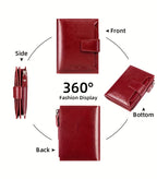 Nuevo Monedero Corto para Mujer, Elegante y de Alta Gama, Cartera Plegable y Delgada de Moda para Mujeres