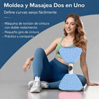 Equipo de fitness giratorio de cintura para uso doméstico, quemador de grasa abdominal, equipado con bandas de resistencia, tabla de ejercicios silenciosa y antideslizante para entrenamiento de core, piernas y glúteos (capacidad de peso 136 kg - rosa - mo