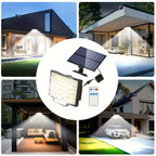 Luz solar exterior con sensor de movimiento 2 piezas | Jardín, entrada y seguridad exterior