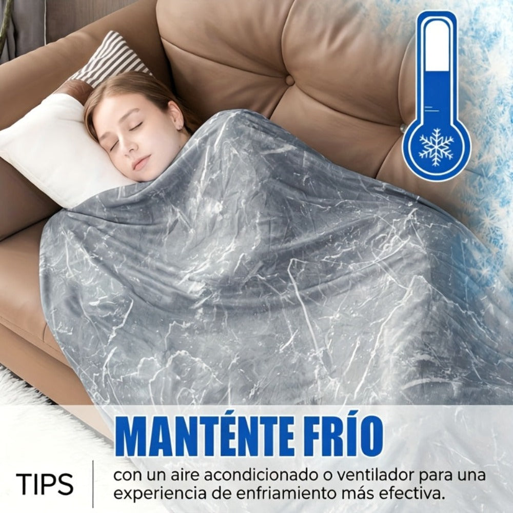 Mantas Refrescantes para Personas Calientes - Manta de Verano Delgada, Ligera, Transpirable, Suave, de Doble Cara, Mejorada para Cama, Sofá, Sillón, Mantiene Fresco para Sudores Nocturnos