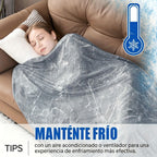 Mantas Refrescantes para Personas Calientes - Manta de Verano Delgada, Ligera, Transpirable, Suave, de Doble Cara, Mejorada para Cama, Sofá, Sillón, Mantiene Fresco para Sudores Nocturnos