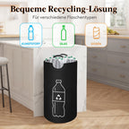 Cubo de Reciclaje Plegable de 100L y 70L, Material de Nylon 900D, con Bolsa Extraíble - Organizador de Basura de Tela Oxford Negra de Gran Capacidad, para Reciclaje de Vidrio, Plástico, Metal y Botellas Vacías, Almacenamiento para Cocina y Lavandería