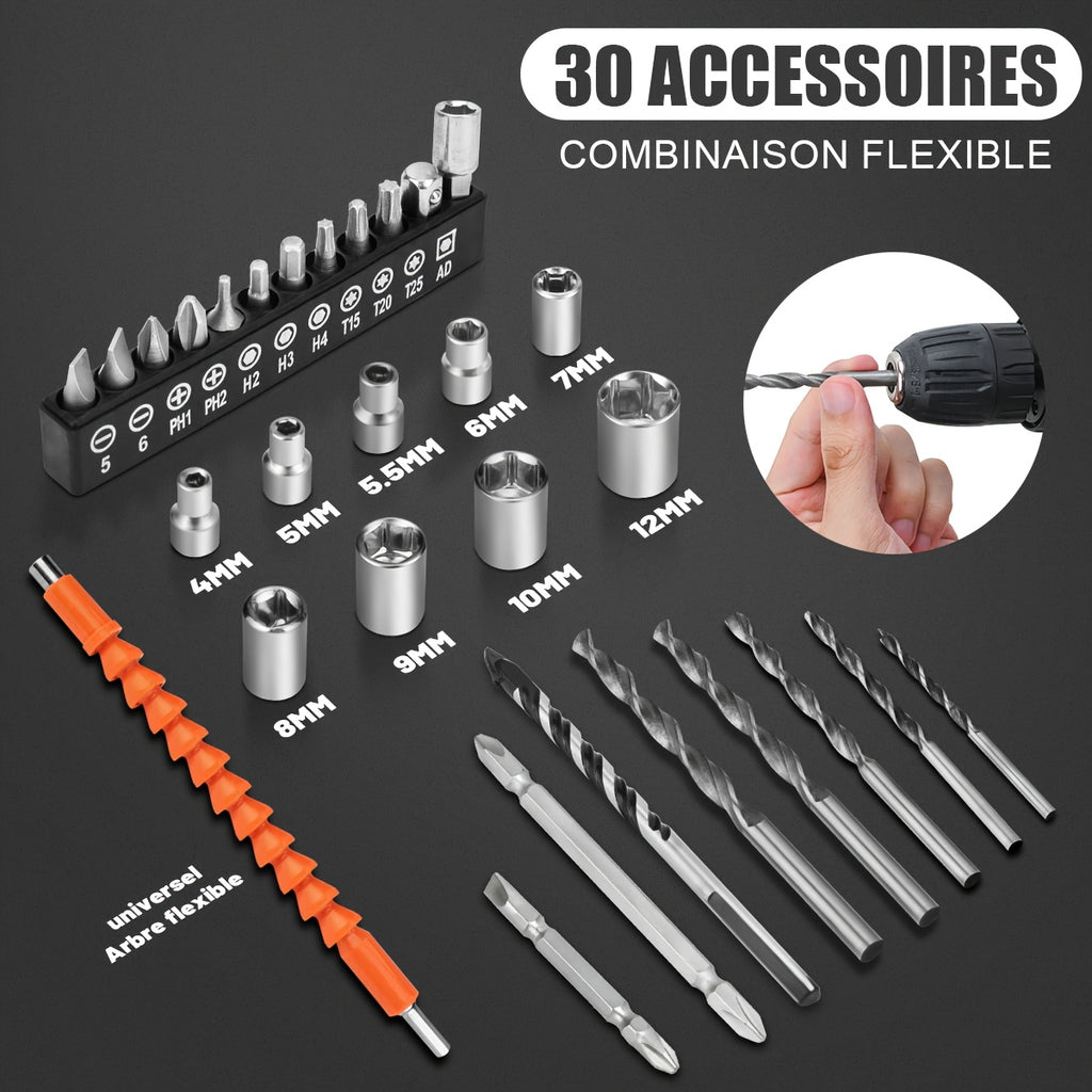 Taladro inalámbrico para bricolaje y reparaciones | Inalámbrico y Recargable