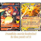 Paquete de 2 Cartas Jumbo Oficiales de Pokémon en Formato Xxl (Inglés) – Rareza Aleatoria (V/Vmax/Gx/Holo)