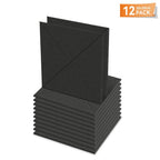 Paneles acústicos de pared autoadhesivos con patrón en X, 12x paneles de pared, revestimiento de pared de listones para aislamiento acústico, absorbe el ruido en paredes/techos