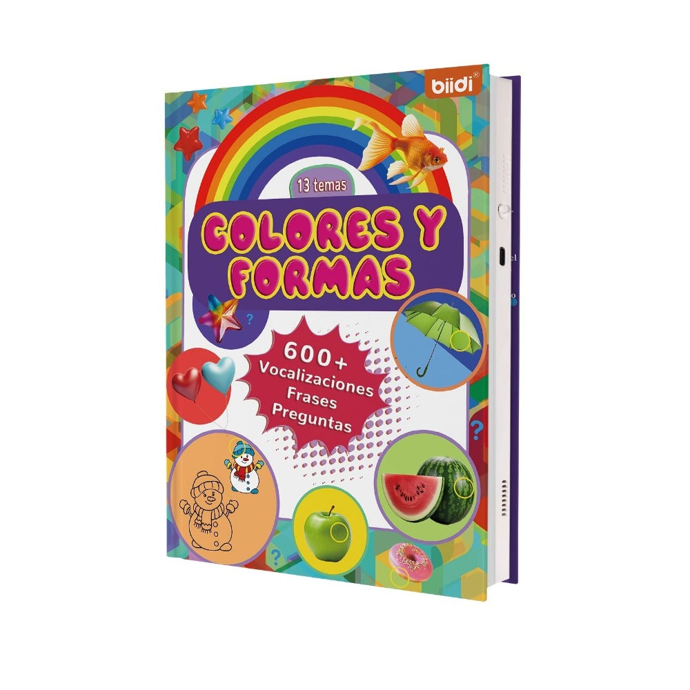 Audiolibro en español, libro educativo, libro interactivo, regalo de cumpleaños, libro de aprendizaje