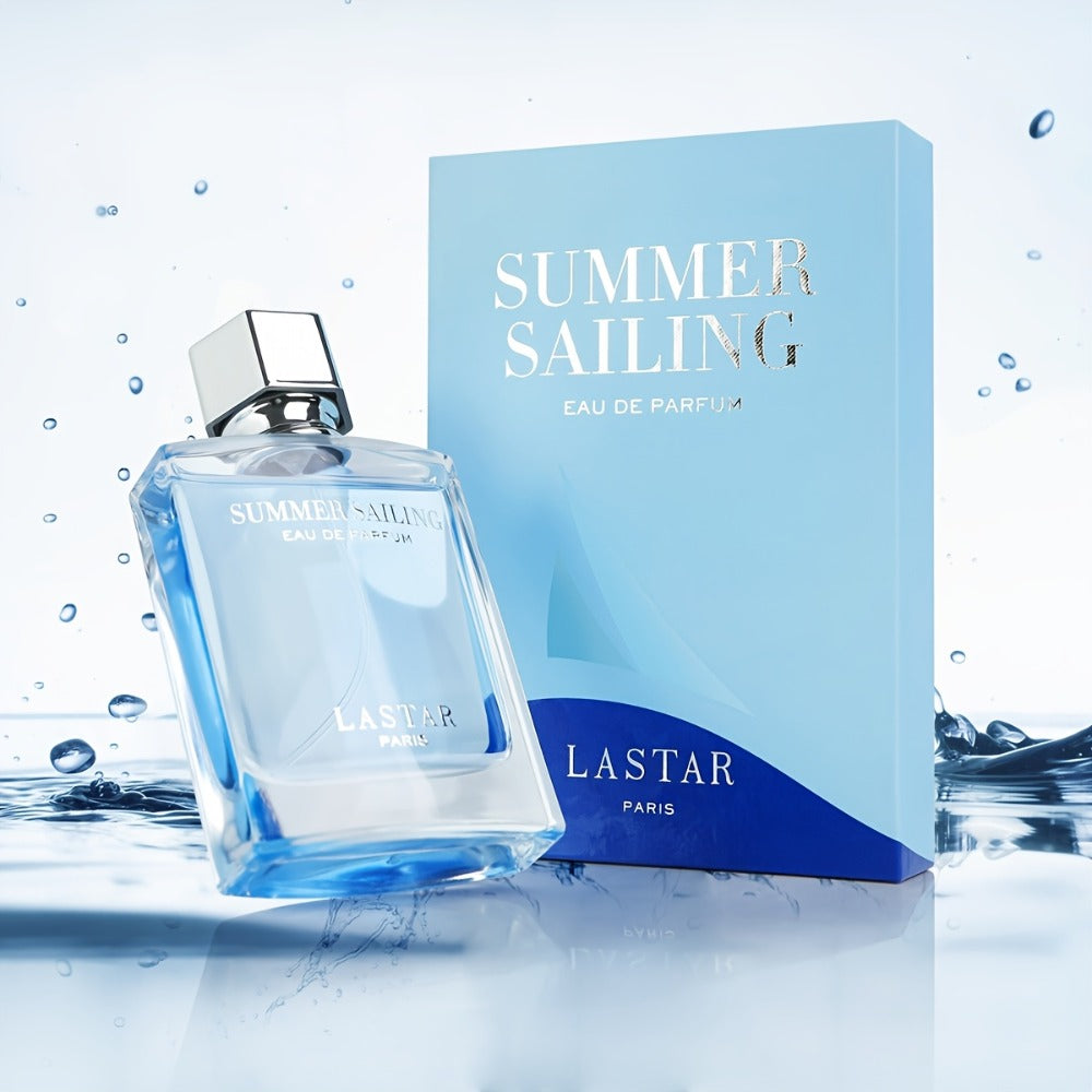 Perfume LASTAR de 50 ml para mujer y hombre - Aroma acuático a agua de mar con madera de cedro, pachulí y cítricos, fragancia de larga duración de 4 a 6 horas, empaque en caja de regalo, Eau de Toilette para uso diario, citas y desplazamientos, regalos